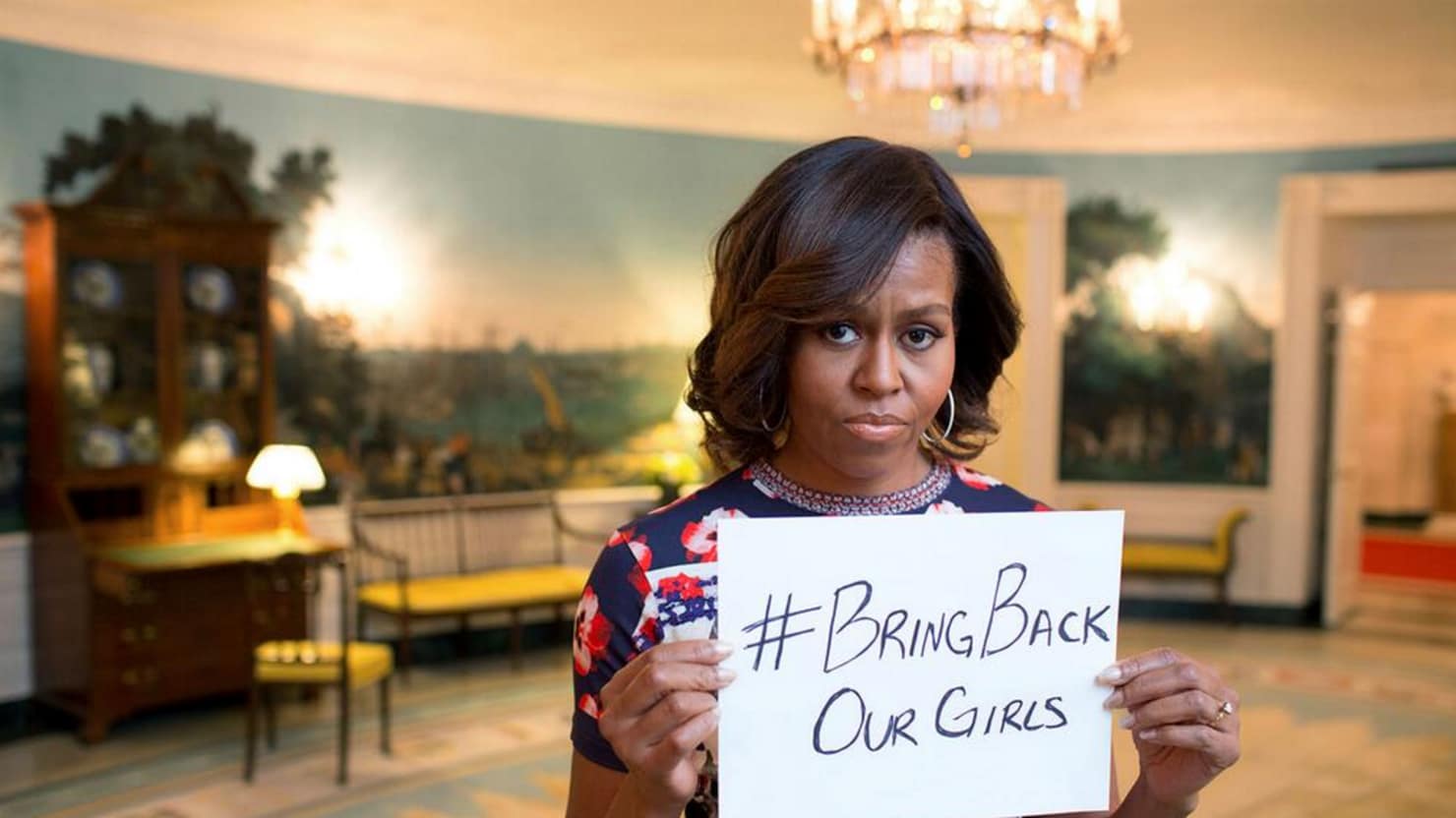 First Lady Michelle Obama in 2014. Image via Twitter